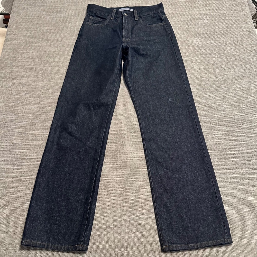 Uniqlo JW Anderson Jeans Womens 23x31 Indigo Blue Straight Leg Denim
